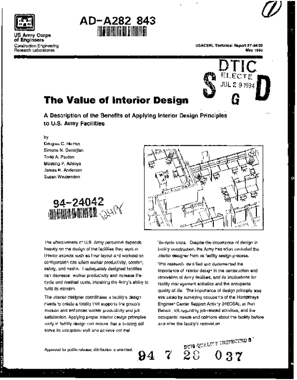 (PDF) The Value of Interior Design