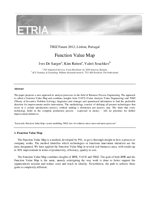 (PDF) Function Value Map