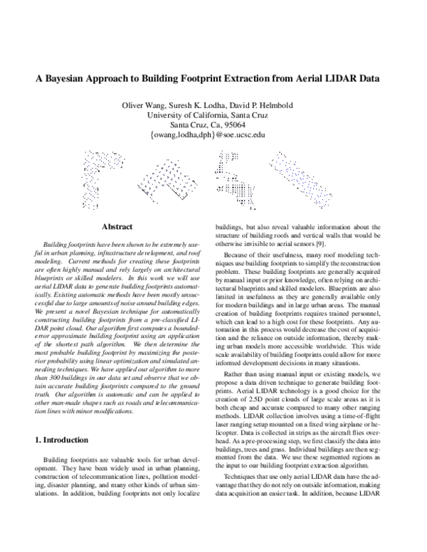 (PDF) A Bayesian Approach to Building Footprint Extraction from Aerial ...