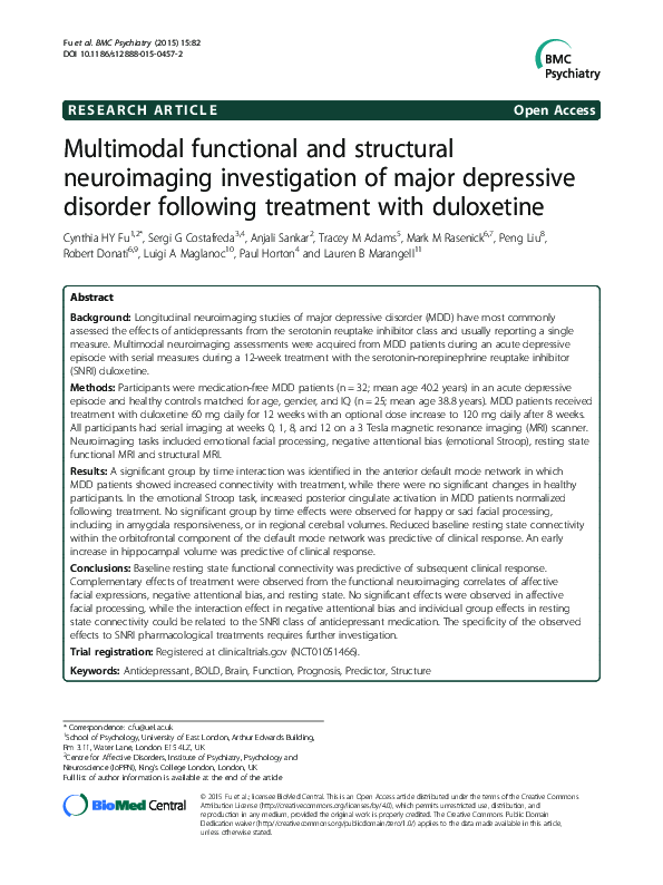 (PDF) Multimodal functional and structural neuroimaging investigation ...