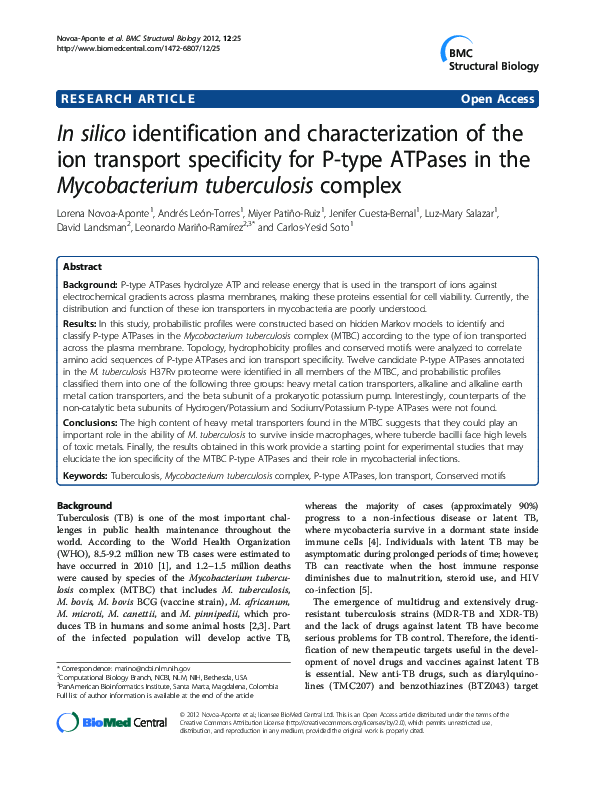 (PDF) In silico identification and characterization of the ion ...
