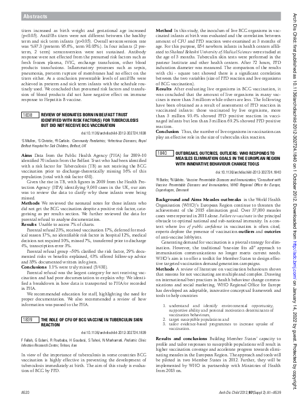 (PDF) 1840 Outbreaks, Outcries, Outliers: Who Responds to Measles ...