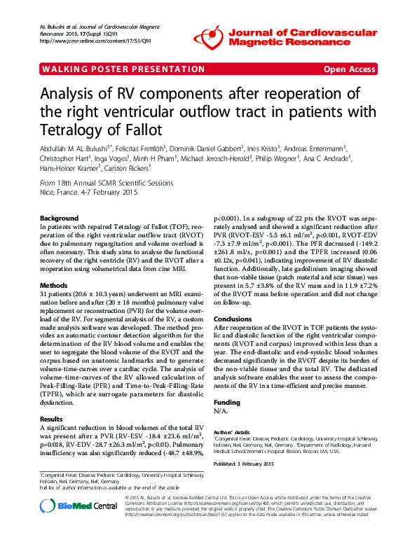 (PDF) Analysis of RV components after reoperation of the right ...