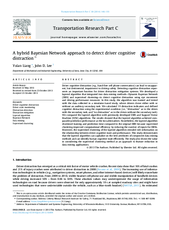 (PDF) A hybrid Bayesian Network approach to detect driver cognitive ...