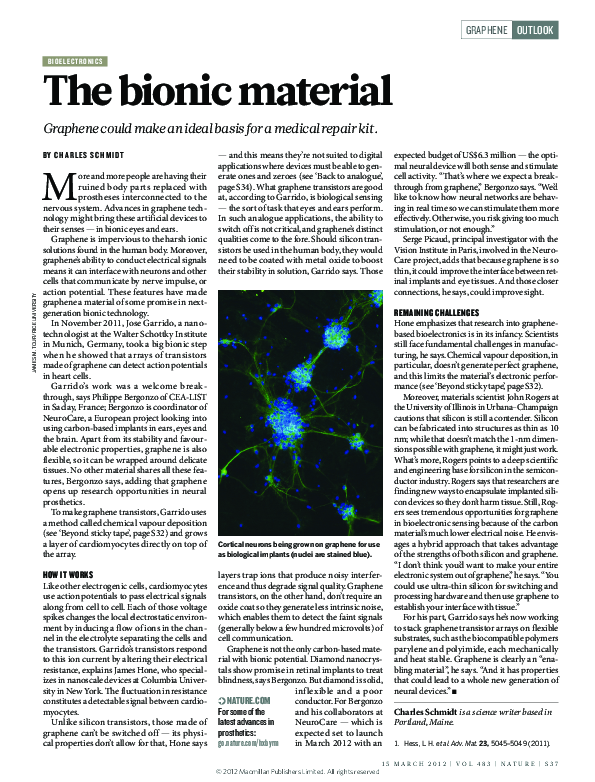 (PDF) Bioelectronics: The bionic material