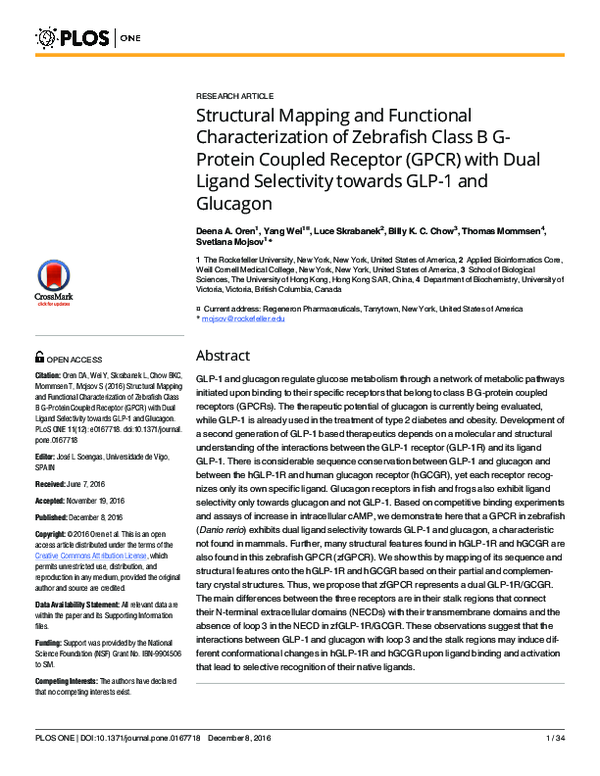 Fresh Look at Pdf Structural Mapping And Functional Characterization Of Zebrafish