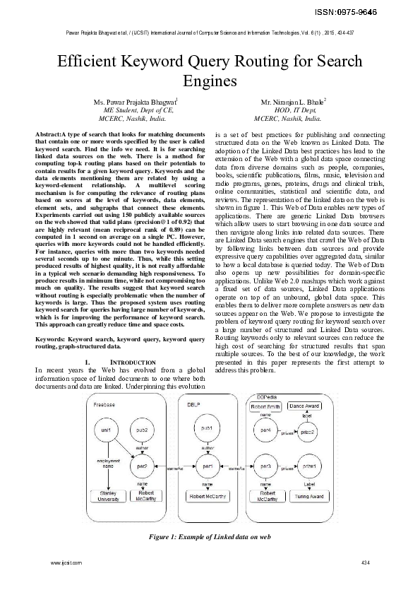 (PDF) Efficient Keyword Query Routing for Search Engines