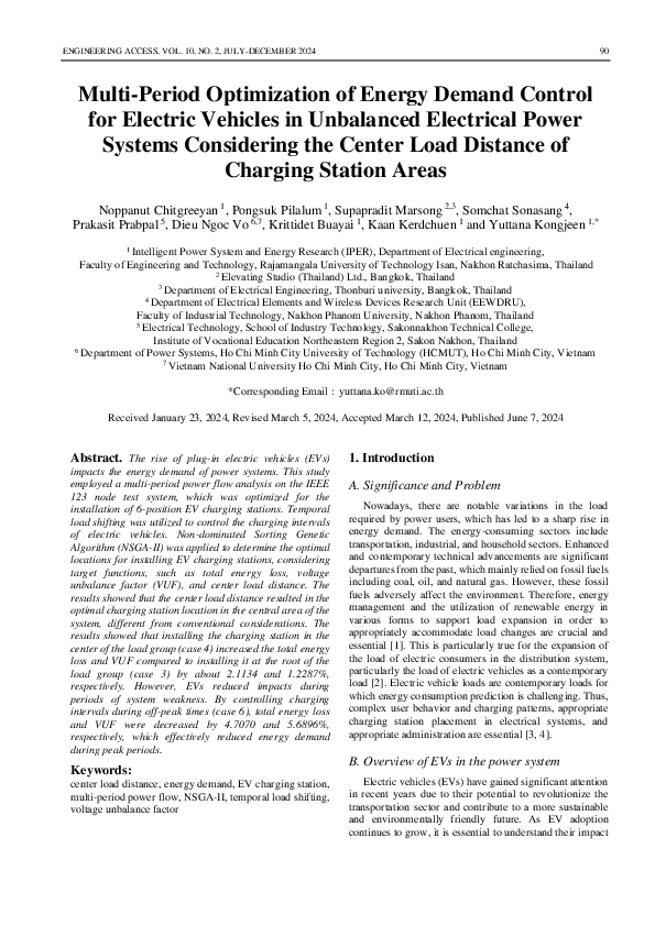 (PDF) Multi-Period Optimization of Energy Demand Control for Electric ...