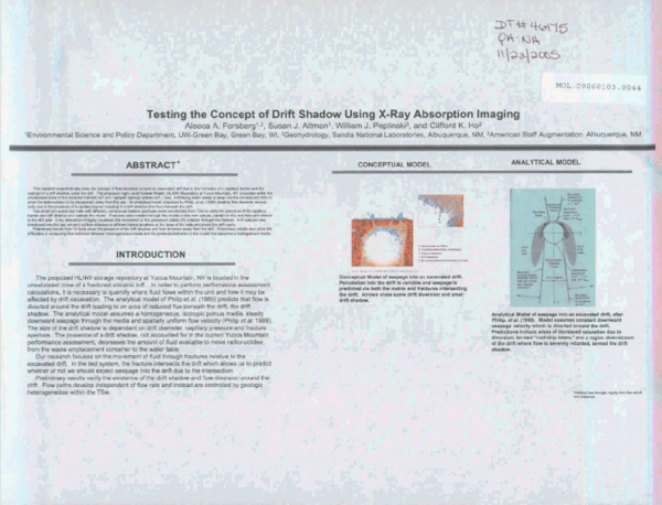 (PDF) Testing the Concept of Drift Shadow Using X-Ray Absorption ...