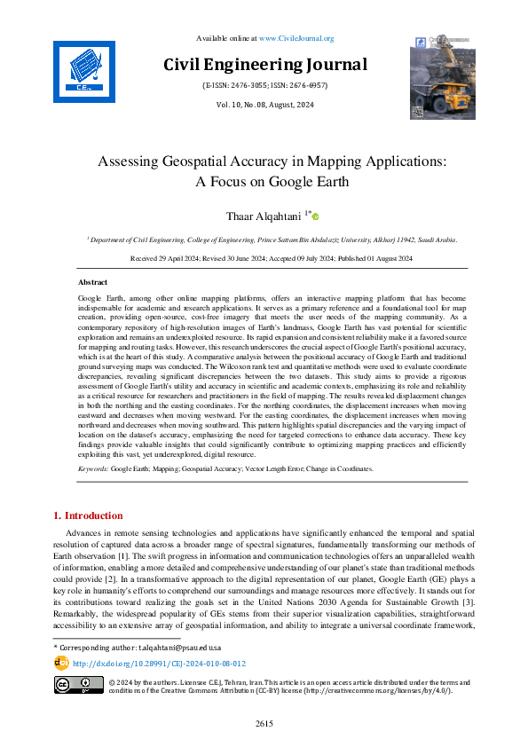 (PDF) Assessing Geospatial Accuracy in Mapping Applications: A Focus on ...