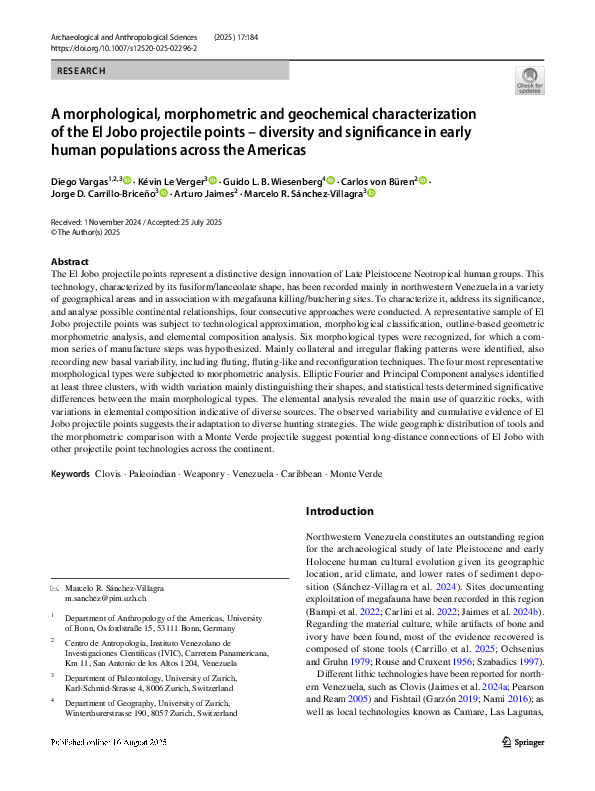(PDF) A morphological, morphometric and geochemical characterization of ...