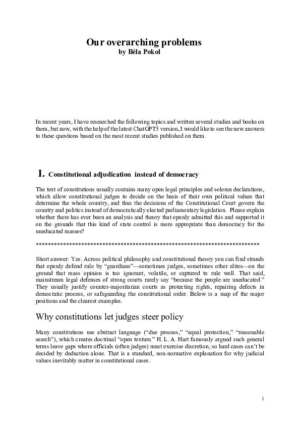(PDF) Our overarching problems