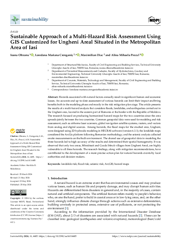 (PDF) Sustainable Approach of a Multi-Hazard Risk Assessment Using GIS ...