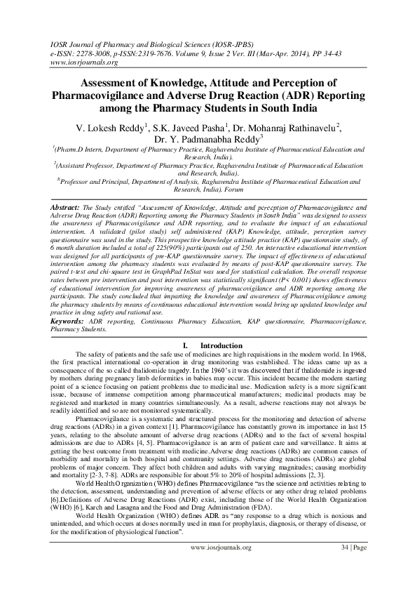 (PDF) Assessment of Knowledge, Attitude and Perception of ...