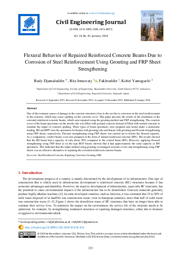 (PDF) Flexural Behavior of Repaired Reinforced Concrete Beams Due to ...