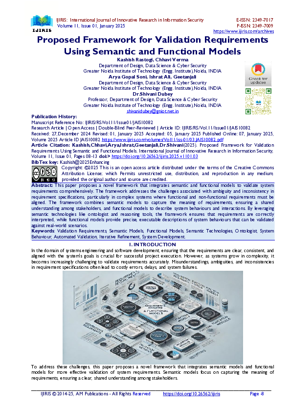 (PDF) Proposed Framework for Validation Requirements Using Semantic and ...