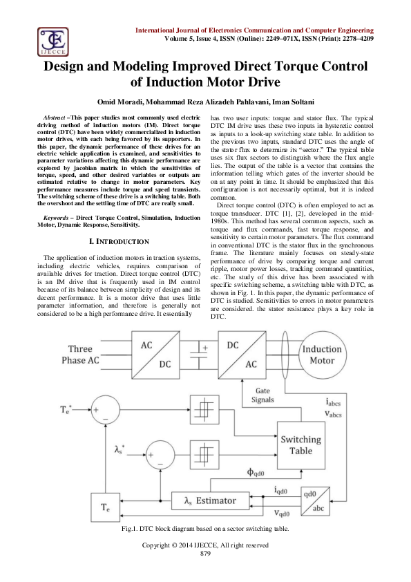 (PDF) Design and Modeling Improved Direct Torque Control of Induction ...