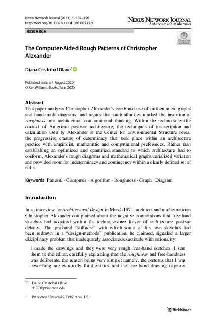 (PDF) The Computer-Aided Rough Patterns of Christopher Alexander