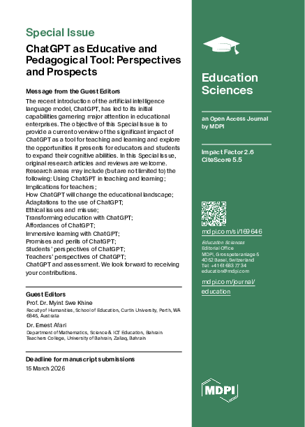 (PDF) ChatGPT as Educative and Pedagogical Tool: Perspectives and Prospects