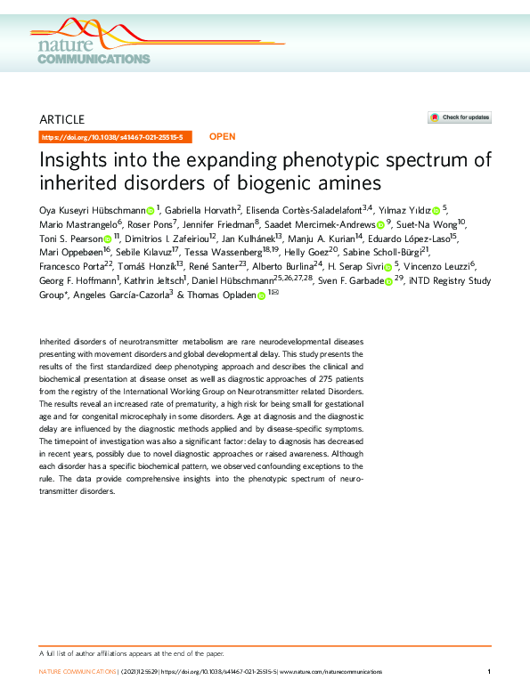(PDF) Insights into the expanding phenotypic spectrum of inherited ...