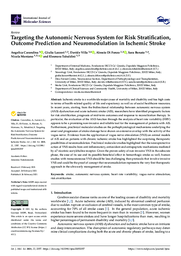 (PDF) Targeting the Autonomic Nervous System for Risk Stratification ...
