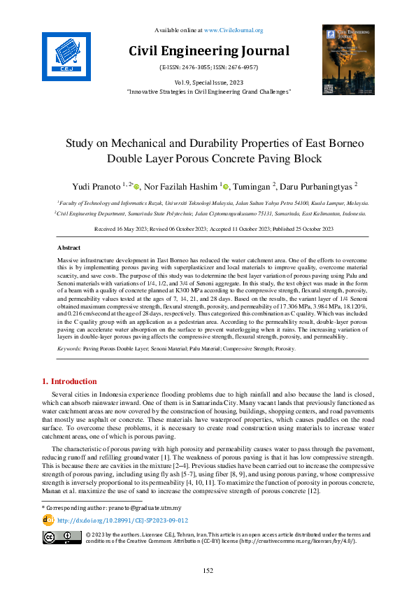 (PDF) Study on Mechanical and Durability Properties of East Borneo ...