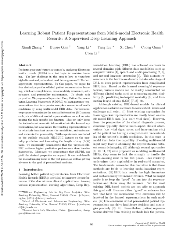 (PDF) Learning Robust Patient Representations from Multi-modal ...