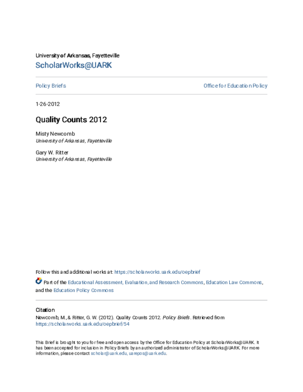 (PDF) Quality Counts 2012
