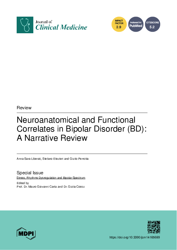 (PDF) Neuroanatomical and Functional Correlates in Bipolar Disorder (BD ...