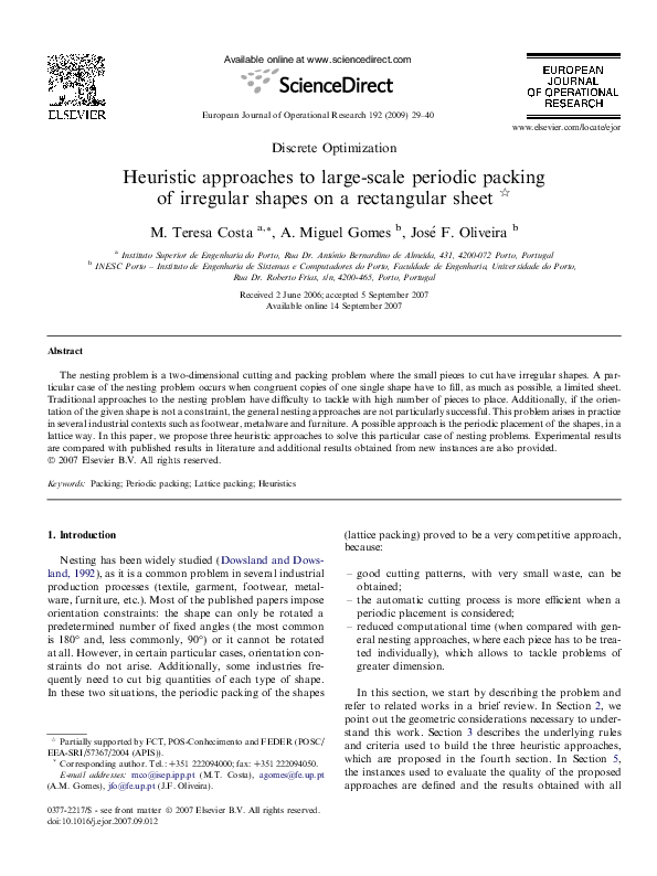 (PDF) Heuristic approaches to large-scale periodic packing of irregular ...