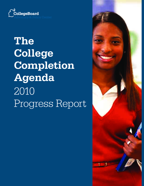 (PDF) The College Completion Agenda: 2010 Progress Report