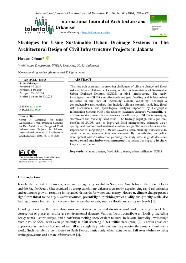 (PDF) International Journal of Architecture and Urbanism