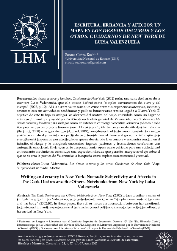 (PDF) Writing and errancy in New York: Nomadic Subjectivity and Afeccts ...