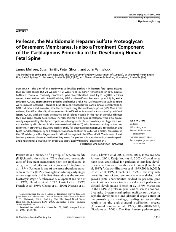 (PDF) Perlecan, the Multidomain Heparan Sulfate Proteoglycan of ...