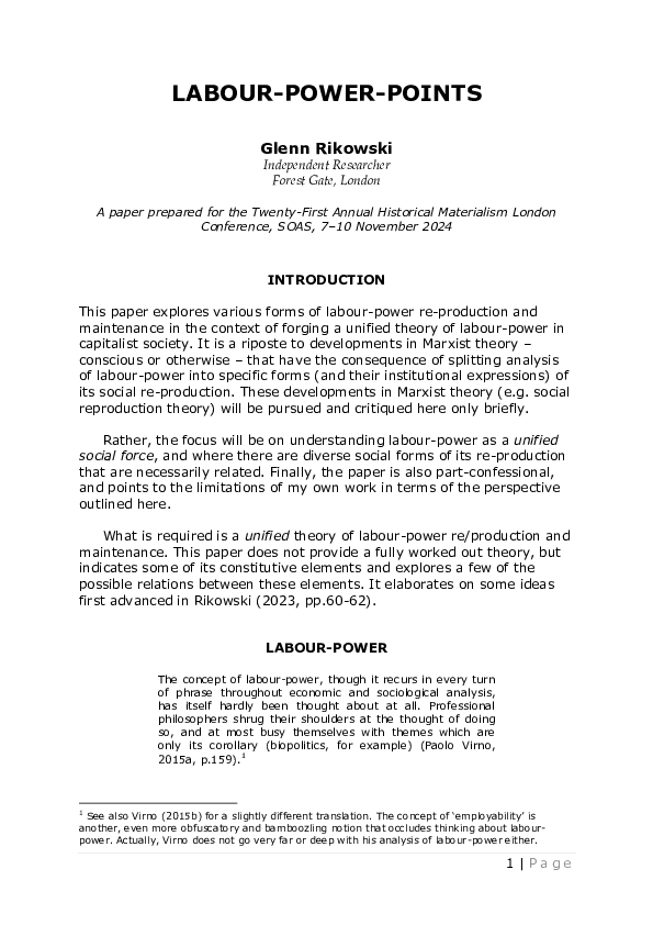 (PDF) Labour Power Points