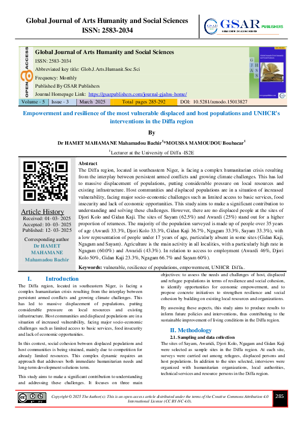 (PDF) Empowerment and resilience of the most vulnerable displaced and ...