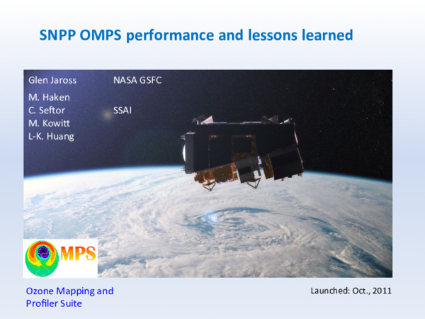 (PDF) SNPP OMPS Performance and Lessons Learned