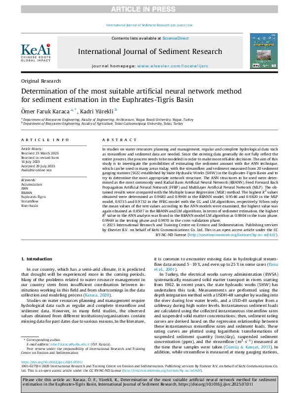 (PDF) Determination of the most suitable artificial neural network ...