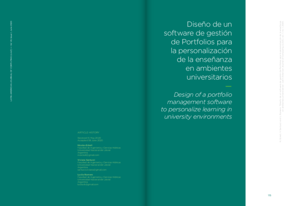 (PDF) Design of a portfolio management software to personalize learning ...