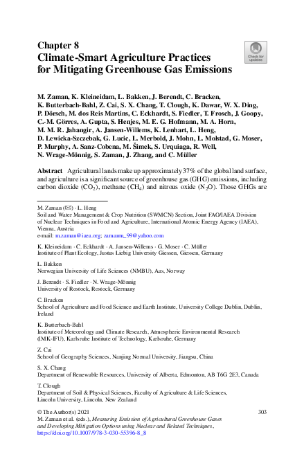 (PDF) Climate-Smart Agriculture Practices for Mitigating Greenhouse Gas ...