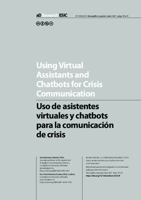 (PDF) Using Virtual Assistants and Chatbots for Crisis Communication