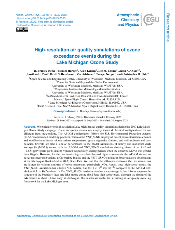 (PDF) High-resolution air quality simulations of ozone exceedance ...