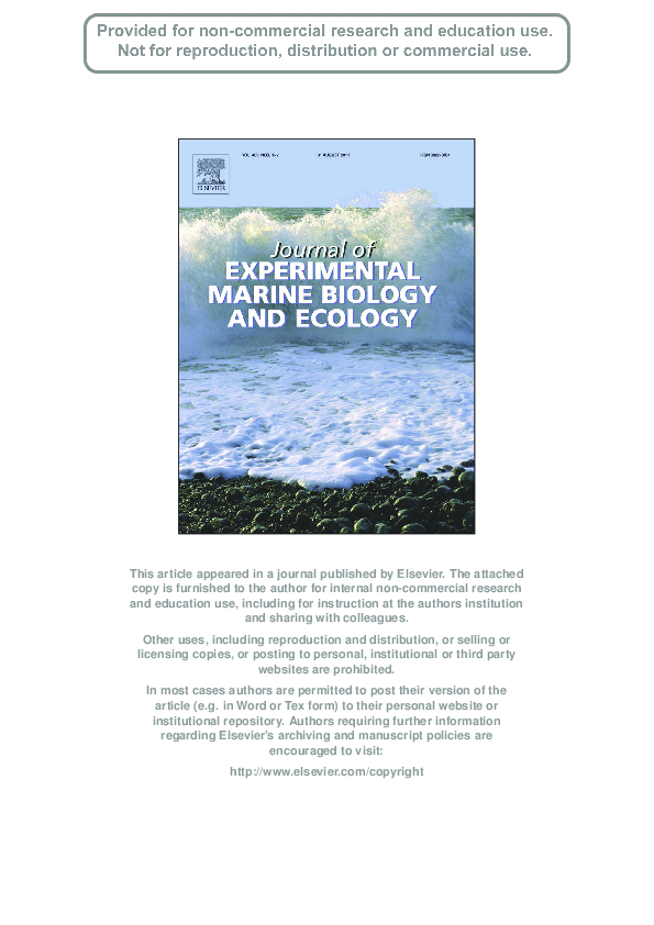 (PDF) Effects of nutrient enrichment and crab herbivory on a SW ...
