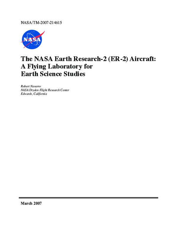 (PDF) The NASA Earth Research-2 (ER-2) Aircraft: A Flying Laboratory ...
