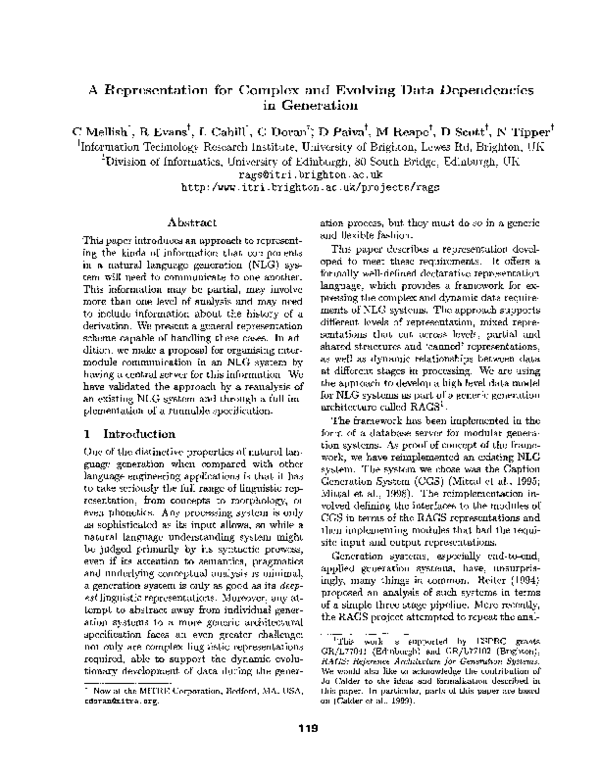 (PDF) A representation for complex and evolving data dependencies in ...