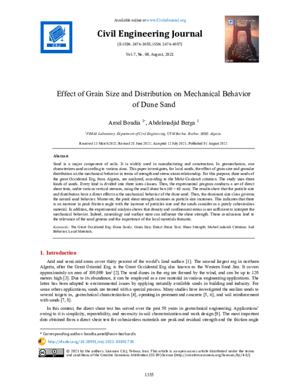 (PDF) Effect of Grain Size and Distribution on Mechanical Behavior of ...