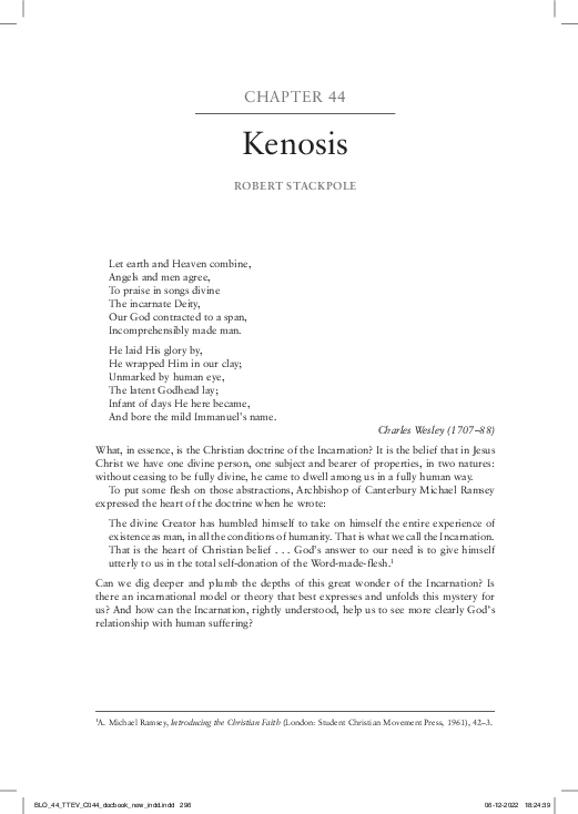 (PDF) Kenosis