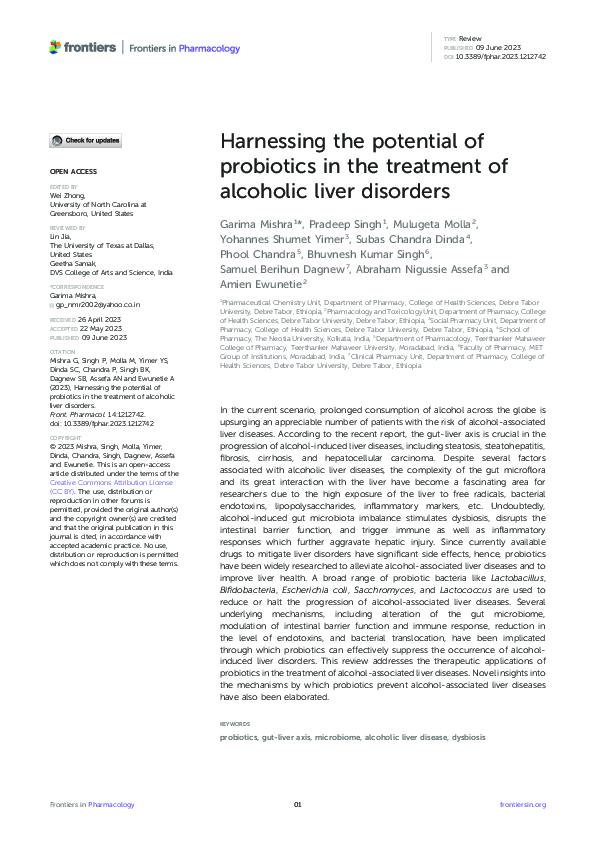 (PDF) Harnessing the potential of probiotics in the treatment of ...