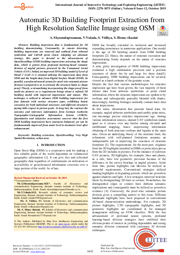 (PDF) Automatic 3D Building Footprint Extraction from High Resolution ...