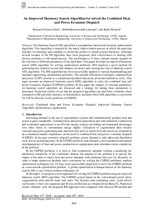 (PDF) An Improved Harmony Search Algorithm for solved the Combined Heat ...